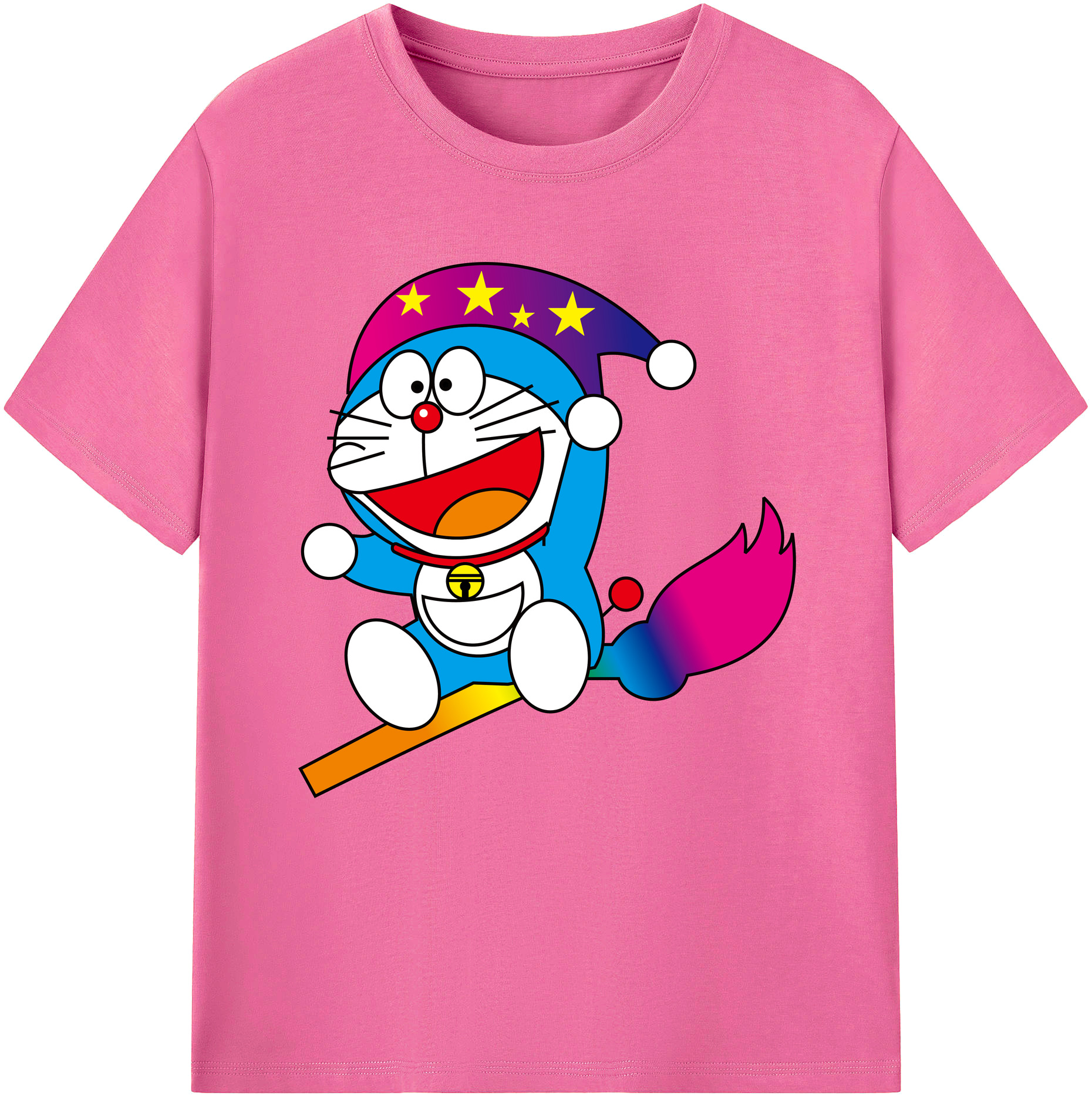（画像用） ドラえもん Doraemon レディースカジュアルプリントTシャツ（綿100％）
